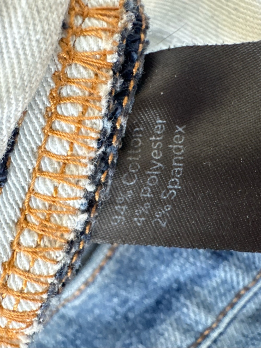 Flint and Tinder Straight Fit Jeans Mens 36x32 ( 34x31)Blue Light Wash Denim - Picture 7 of 7